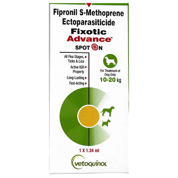 Vetoquinol Fixotic Advance Spot-On for Dogs (10–20kg)